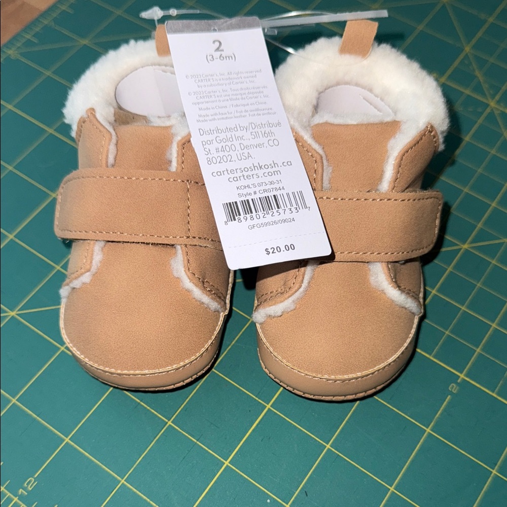 Carter's Beige Baby Shoes with Soft Lining